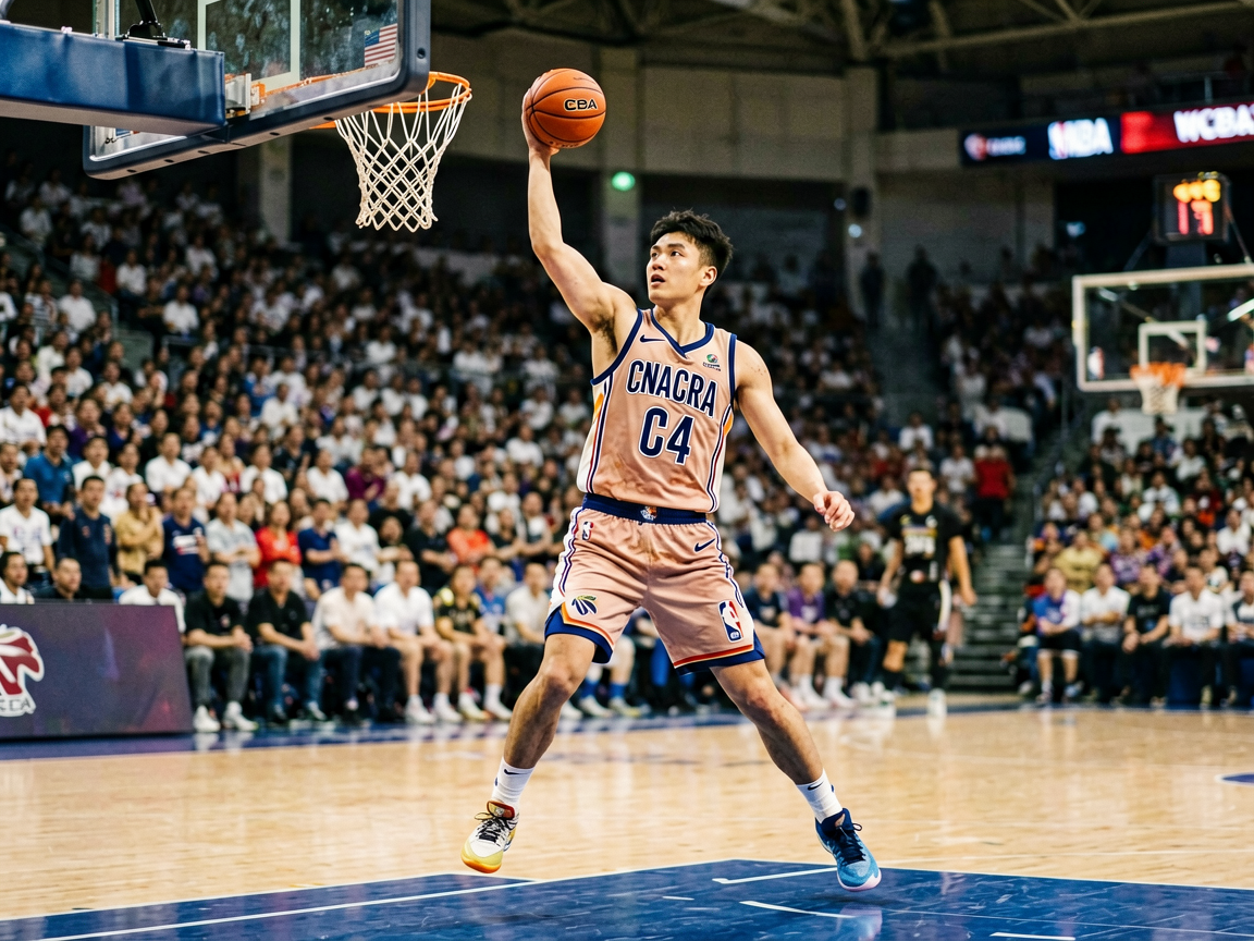 篮球比赛现场，NBA及CBA职业联赛